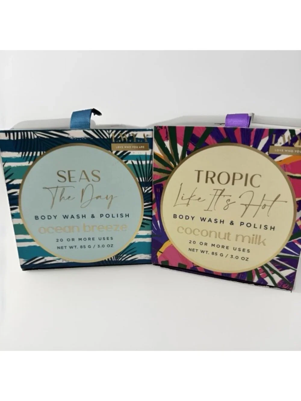 LWYA Body Wash & Polish “Seas The Day* & “Tropic Like It’s Hot” 3oz. Set. New